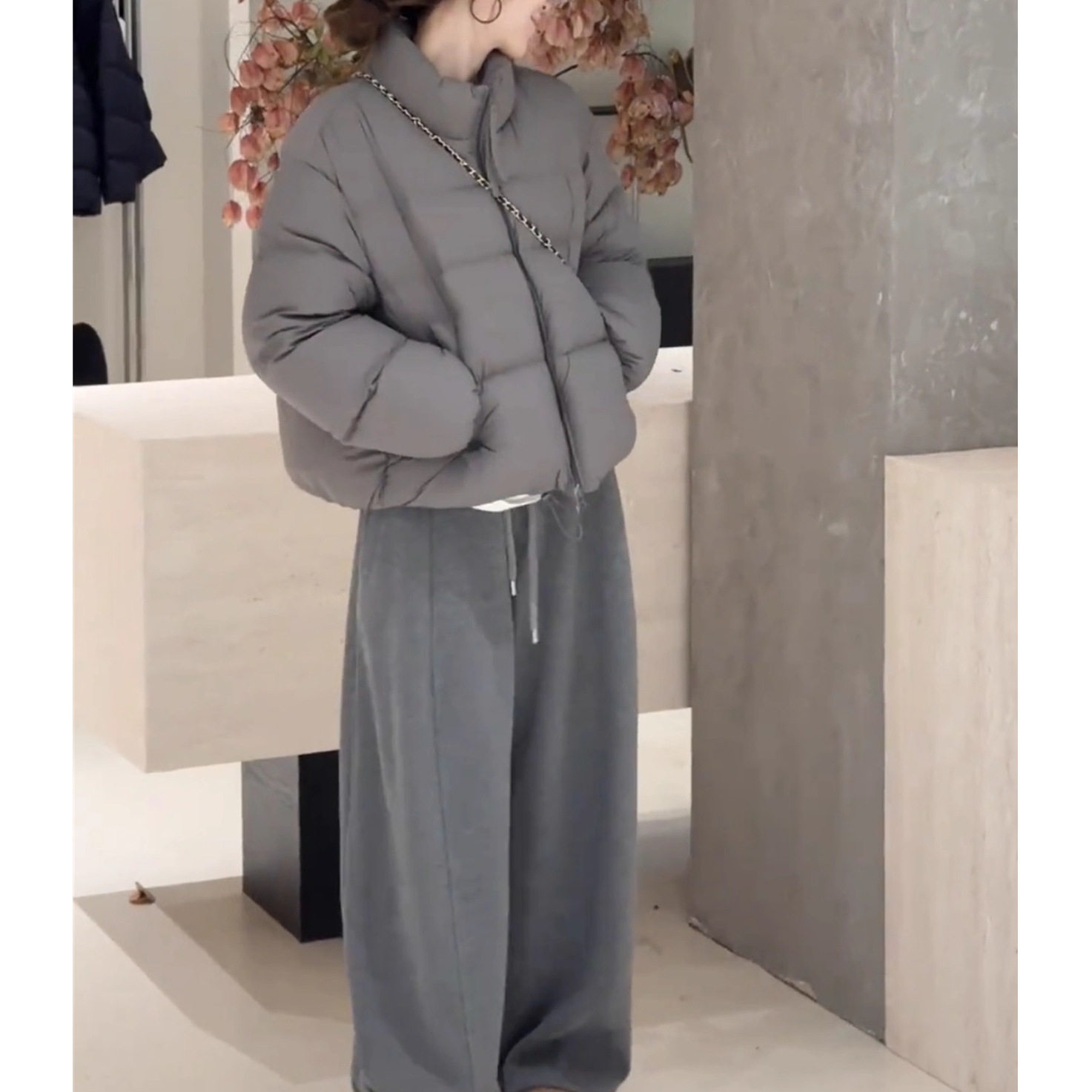 棉服女装冬季2026年新款宽松加厚高级感小个子通勤风面包服外套