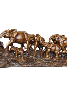 骏马象开摆件红木吧台玄关树脂装饰司办牛公业乔12077迁公司开业