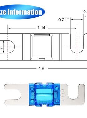 汽车705音频保险丝18件迷你ANL保险丝镀AA包2030A40A0A6080A5100A