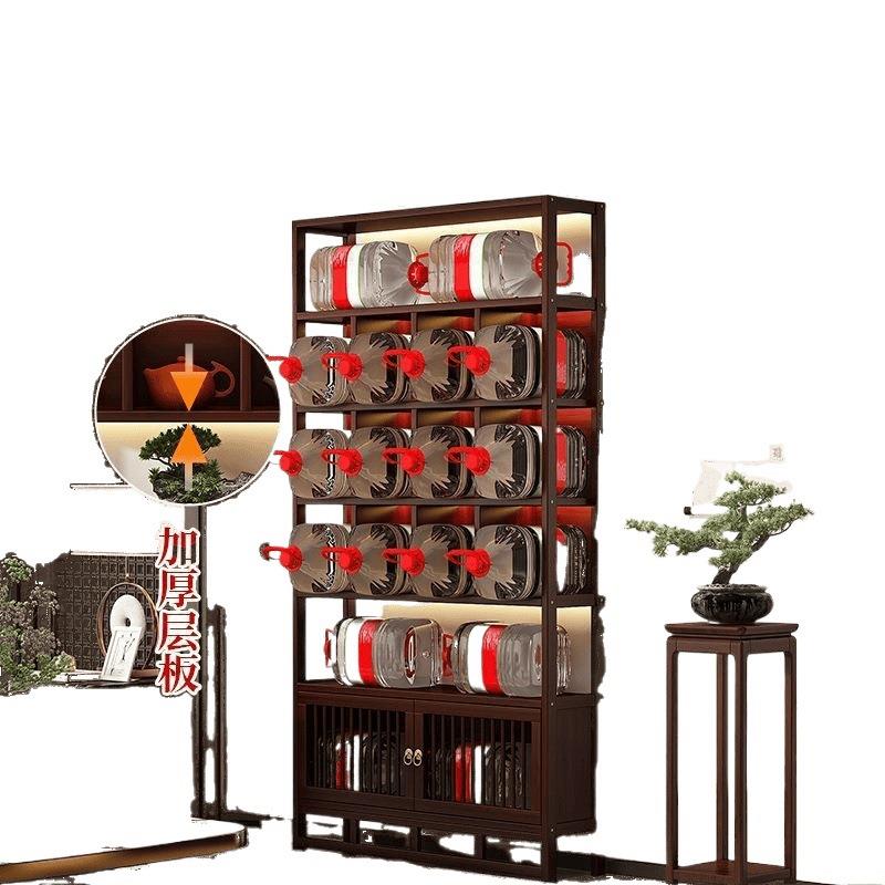 博古架实木中式置物架茶叶架茶室茶具架客厅办公室展示柜速卖通