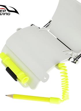 潜水腕式三页水下板写本字手写记事沟XZB-921-通记录书写板技手潜