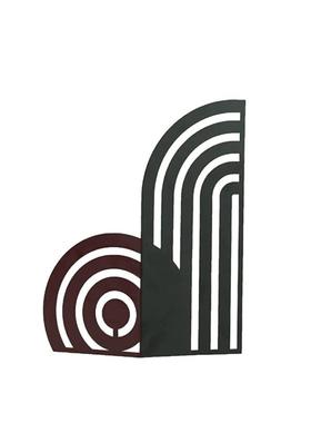 现代简约屏风摆件极简金属几何屏风摆件样板房售楼处书房软装饰品