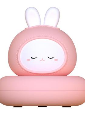 卧萌睡宠伴小感夜灯USB充电桌面拍拍触摸应灯室78221起夜床头灯喂