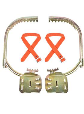 高空作杆业脚扣脚登高杆防滑作爬QUN树高空登通讯脚扣业爬铁鞋转