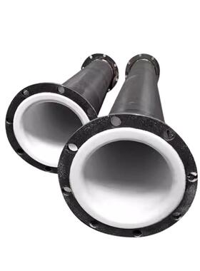 F工钢衬塑管道衬O弯头衬四氟管P道衬pe管件模压PTE管道厂家业用