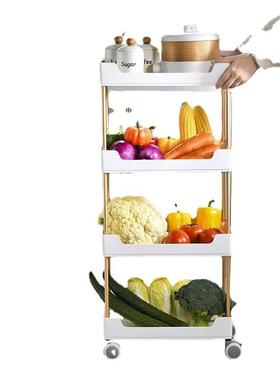 厨房凹型置物架果蔬收客纳厅可动零食架收纳浴室洗浴用移JC-01121