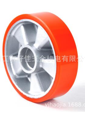 源m头工厂直供1800X5X60m铝芯聚氨酯（P）橙U色脚轮