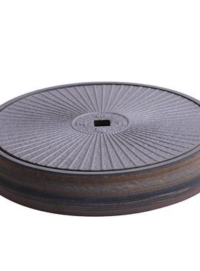 茶盘陶瓷储水式老岩泥复古tssc0002茶干泡盘古早托烧壶家用客厅桌