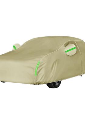 汽车车衣车罩防晒防季雨隔热通用四s牛uv车套加厚津布87692轿车布