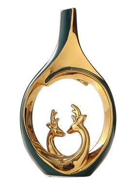 轻奢高档客厅花瓶摆件创意家居玄关酒柜电视柜鞋柜装饰品乔迁新居