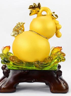 葫摆件常工艺品摆客放厅酒柜玄关摆件乔迁装188668饰芦日开业送礼