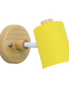 北欧简约GU0灯492壁灯木制底座拉链开关欧规带美规插头壁餐厅1床