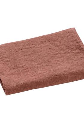 现货色布料超2.9米宽幅贸法国纯亚麻面料水洗素色织外染KNR色布