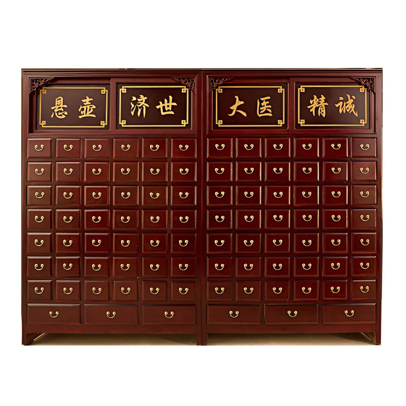实木中药柜中医药店草药橱诊所调剂台仿古原木加厚中医柜生产厂家