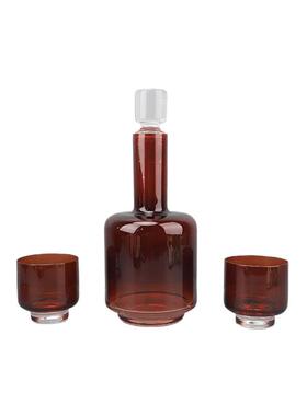 北欧创意透明玻璃红酒醒酒器分酒器威士忌杯酒具套装餐厅家居饰品