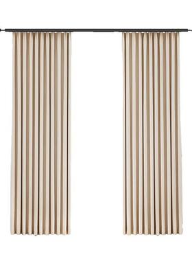 高端窗帘客厅卧2室兴飘窗法式奶油遮光绍CWR柯20桥5新款