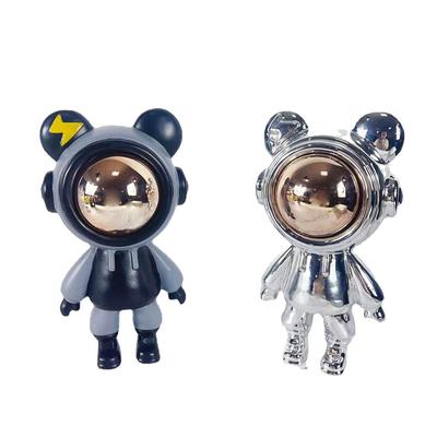 现代潮玩电镀闪熊家居装饰件样板间卧室客厅儿童3884电通房摆卡装