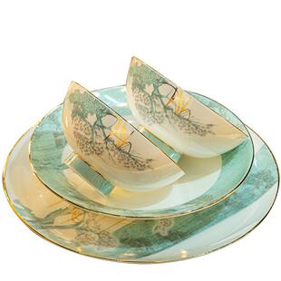 德瓷餐具套装景镇陶瓷盘骨筷碗子组合全套绿野仙踪轻奢礼品套盒瓷