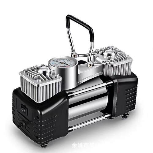 车载充气泵双缸打气泵小轿车便携式汽车轮胎大功率电动12V车用泵