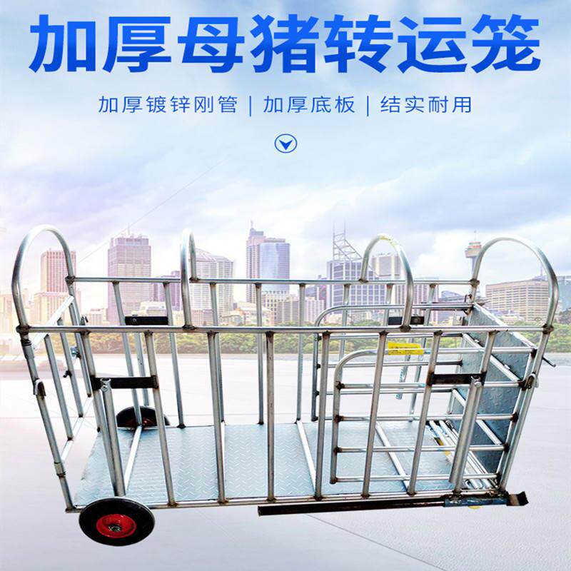 猪笼子猪场养殖称重用小猪转群卖猪设备大车转运神器带轮多功能