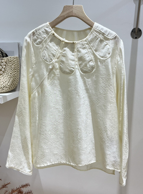 馨26年早春新中式设计感长袖小衫TDC-0791