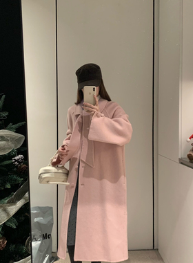 馨菲少女感减龄显瘦中长款羊毛外套(配腰绳)（含100澳毛）112102W