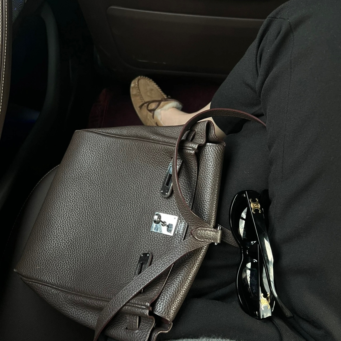 馨菲H家头层牛皮ado凯莉包时尚高级大容量通勤旅游双肩包Q788