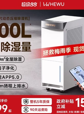 何物除湿机家用轻音抽湿机室内大燥机吸湿器功率别墅干衣干