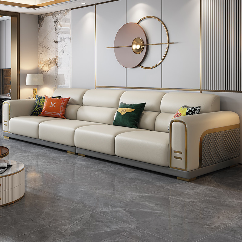 双虎家私官方意式轻奢真皮沙发客厅2024新款小户型高端奢华别墅大