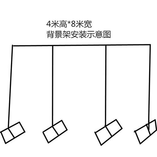 婚庆道具镀锌管背景架伸缩杆加厚方管灵堂幕布架子舞台背景纱幔架