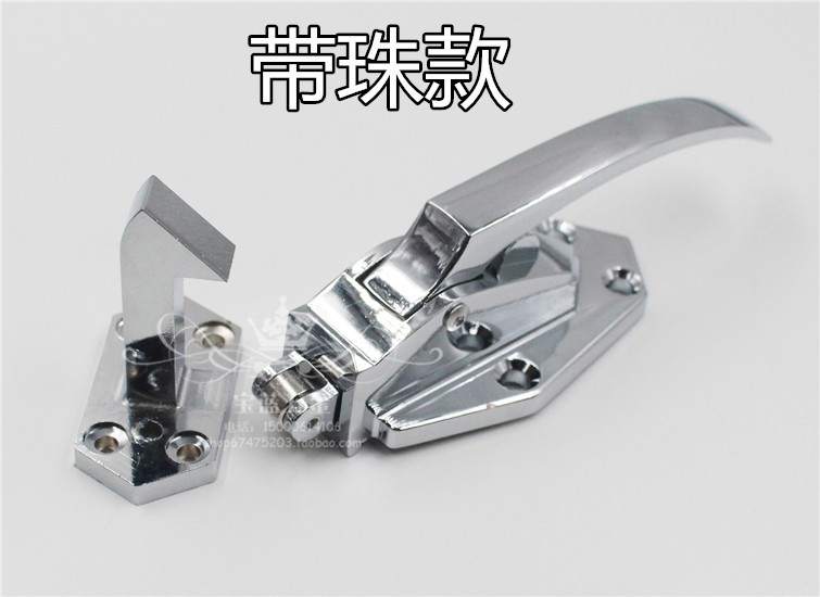 可调式烘箱门锁冰柜拉手可调节拉手搭扣冷柜把手冷库门锁烤箱把手