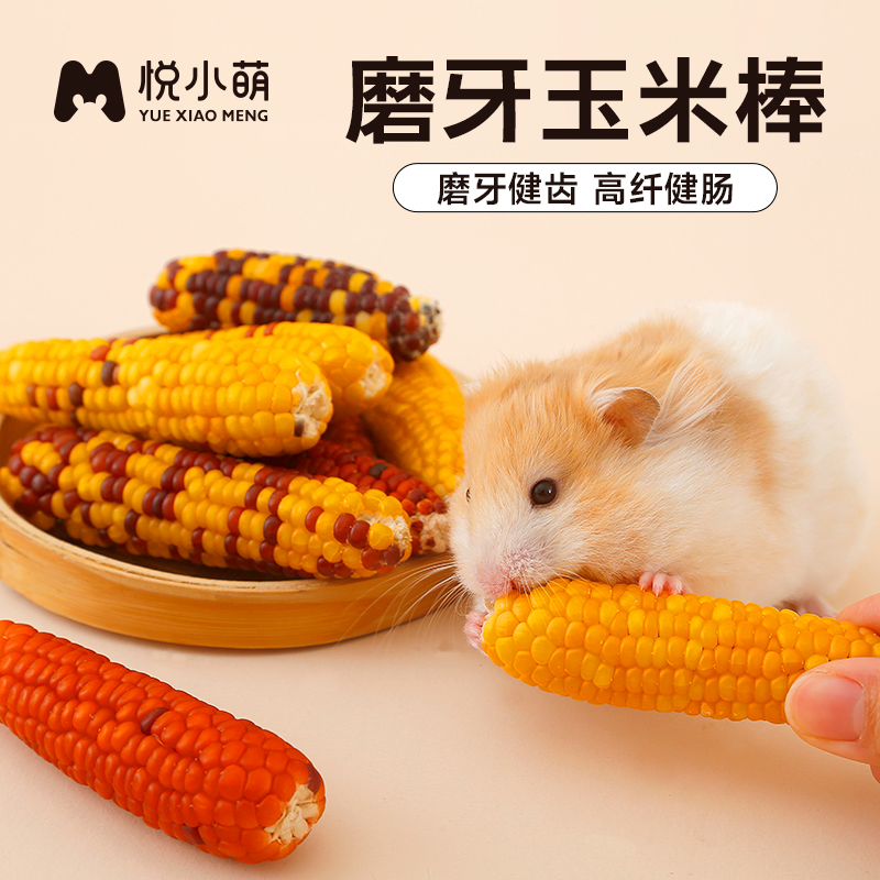 悦小萌仓鼠磨牙棒玉米可食用金丝熊零食用品大全造景解闷小玩具