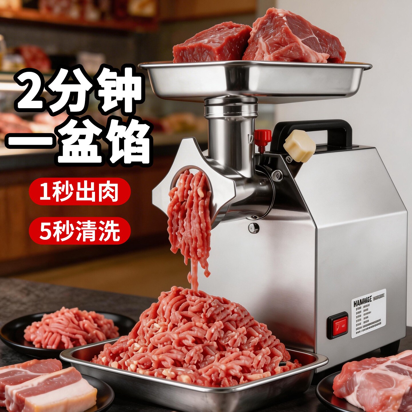 绞肉机商用大功率台式家用电动不