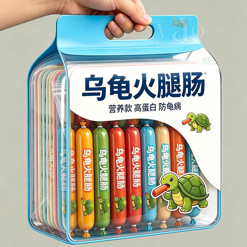 乌龟专用火腿肠高钙龟粮草龟营养高蛋白巴西龟幼龟金钱龟零食