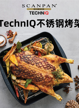 丹麦scanpan不锈钢烧烤架烤箱烘焙TechnIQ系列配件官方旗舰店正品