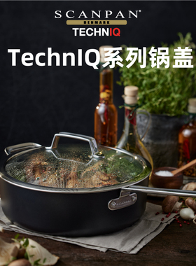 丹麦scanpan原装玻璃锅盖TechnIQ系列配件方型圆型官方旗舰店正品