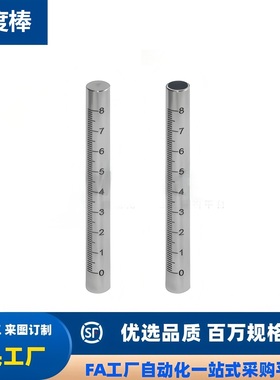 GSTTN RCY61 带刻度圆棒 深度尺 刻度管 圆柱刻度尺 带刻度导向轴