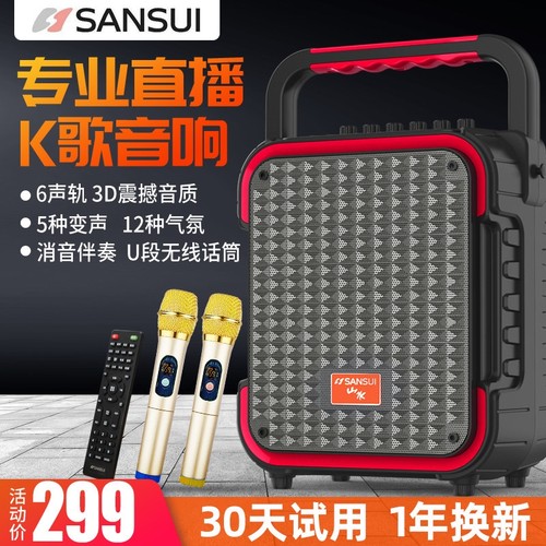 山水D9手提广场舞户外大功率直