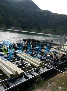 1200x800x550游艇码头浮箱 塑料浮桥