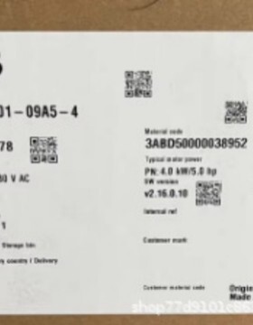 ACS580-01-09A5-4全新ABB变频器现货质保一年议价出售