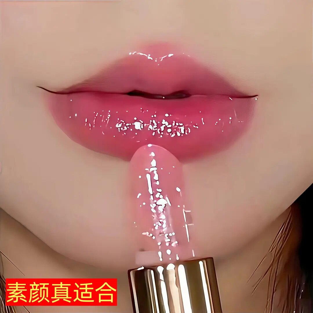 玫瑰花鲜花爆款变色口红不沾杯不掉色持久口红30到60岁滋润易上色