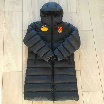 2025中超长款加厚棉服球员同款