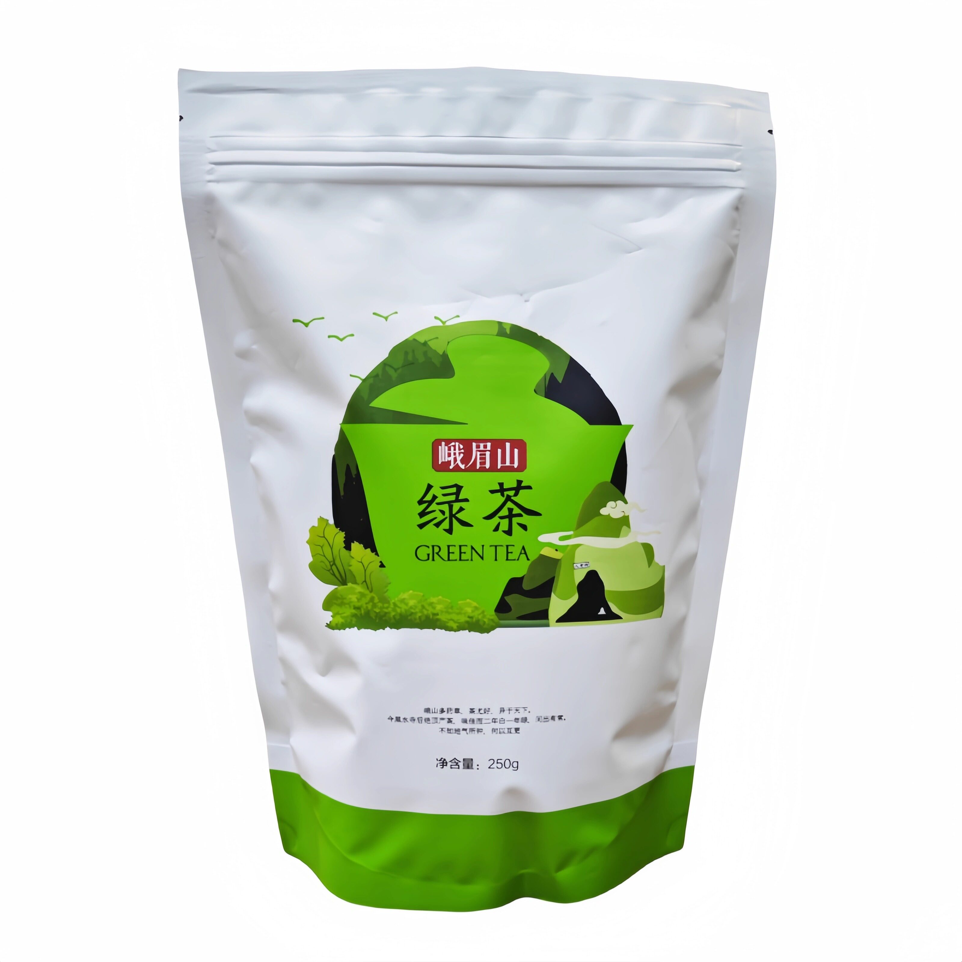 四川绿茶  峨眉雪芽毛峰 实惠半斤装绿茶250g 自饮袋装口粮茶