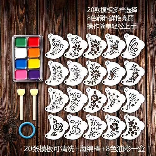 儿童成人通用脸部模版