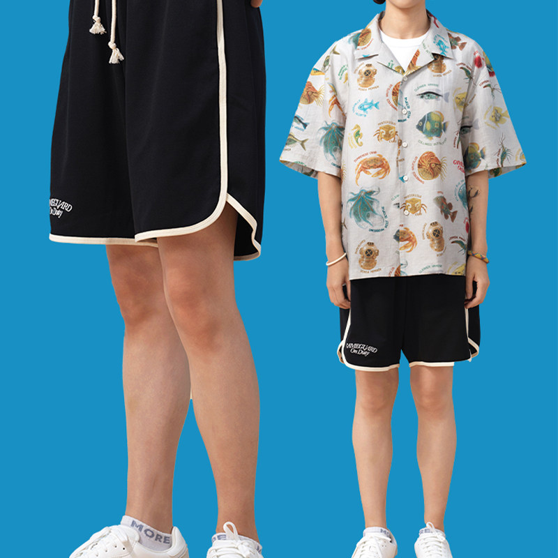 吉考斯工业机组成员GAMEGUARD针织速干短裤休闲宽松沙滩五分裤子