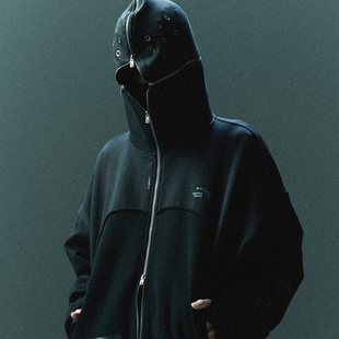 吉考斯工业Fear the Unknown克苏鲁400g纯棉重磅拉链针织夹克外套