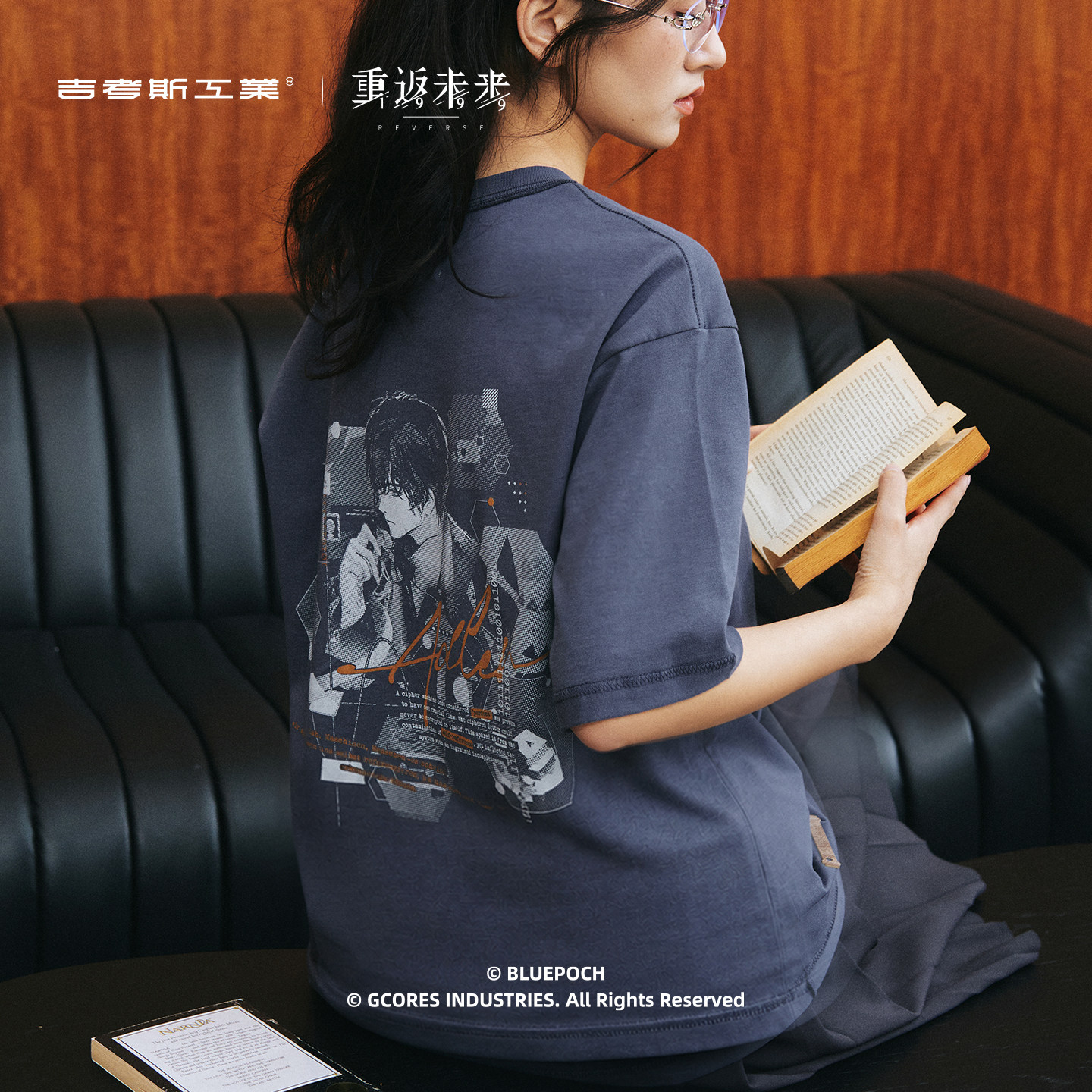 重返未来：1999联名吉考斯工业*向明日叩问*哑谜角色印象短袖T恤