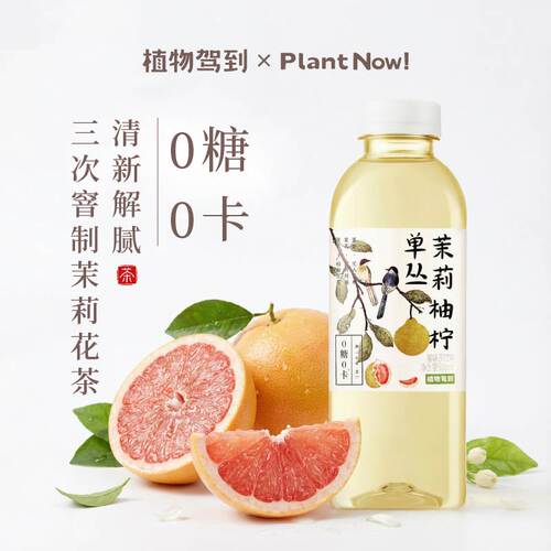植物驾到500ml0糖0卡0脂