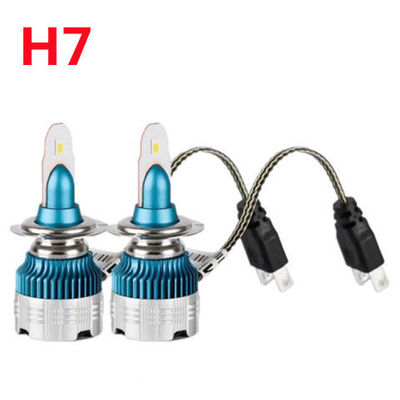 LED汽车大灯150W远近光迷你款H7H3H4原装位聚光灯泡12V24V通用