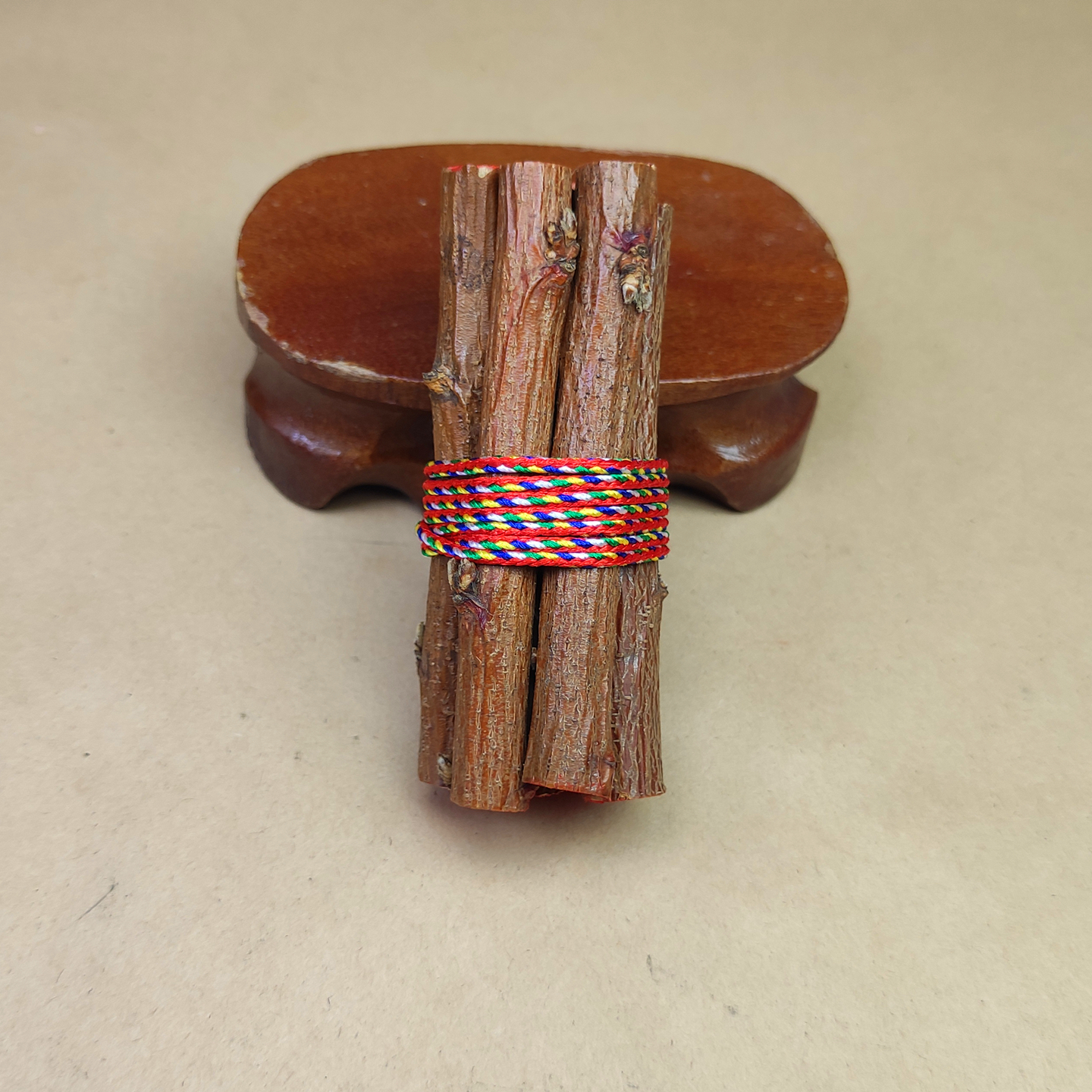 七根桃木五色线正宗东南桃树枝